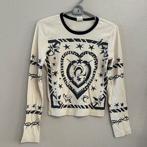 Graphic Long Sleeve Top urban outfitters